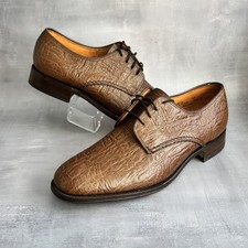 Loake Bros Shoemakers Mens Brown Leather Shoes UK Size 8 Smart Dress LaceUp Work