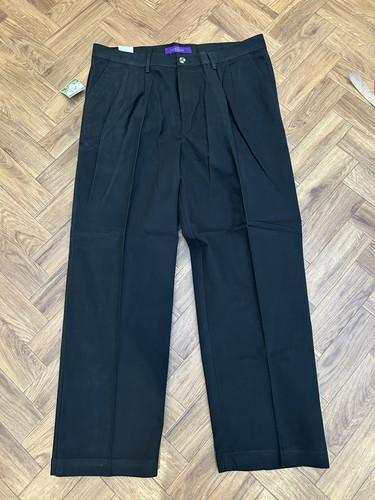 Henbury black twill chinos - black,