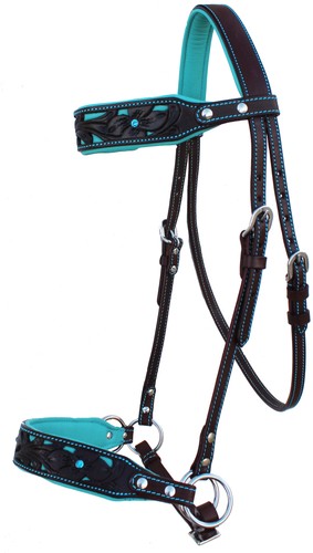 Horse western leather floral - horse,