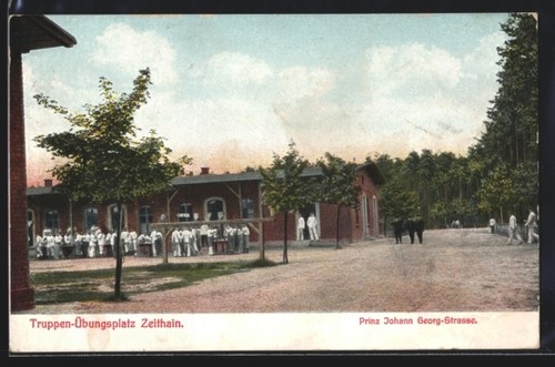 Postcard zeithain troop - postcard, zeithain,