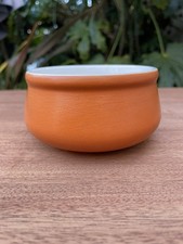 Vintage Honiton Devon Pottery Terracotta Orange Ceramic Sugar Bowl