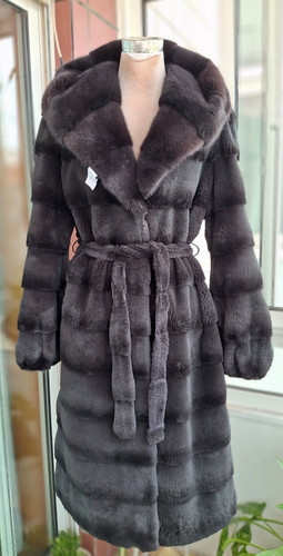 Genuine fur coat sheared