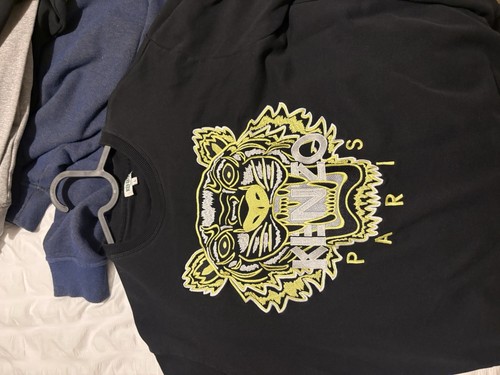 Kenzo black sweatshirt large - black,