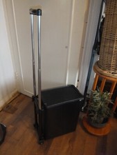 Clarke Faux Leather Pilot Case with Telescopic Handle and Wheels