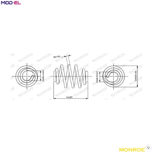 Suspension spring sn2284 for - suspension,
