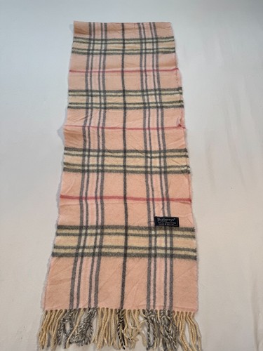 Burberry pink tartan scarf - pink,