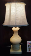 Marble Onyx Table Lamp Vintage