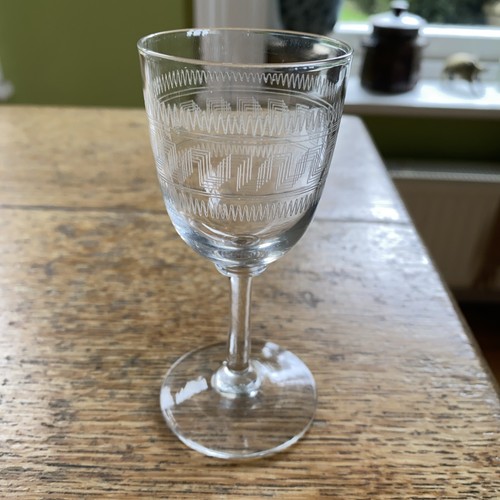 Victorian sherry port glass - sherry,