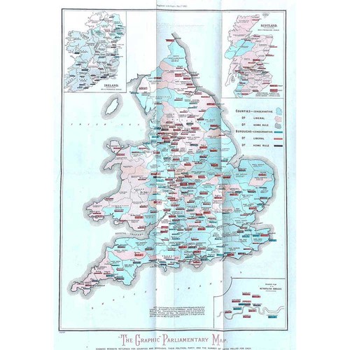 Parliamentary folding map - folding,