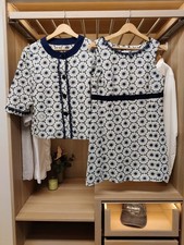 TINA TAYLOR UK 10 NAVY WHITE