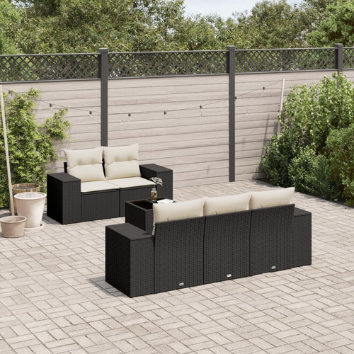 Garden sofa set - garden, black