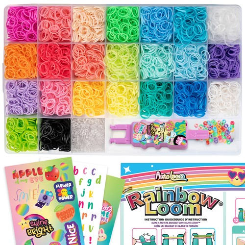 Rainbow loom 000 bands - rainbow,