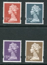GB 1999 MNH High Value Machin Definitive Stamps Set SG Y1800 to Y1803 £1 - £5