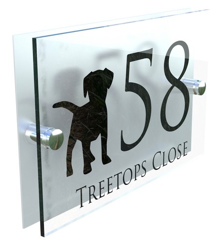 Dog house sign custom made - dog,