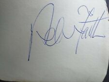 Superb ADAM FAITH signed page 1960s star. TVs BUDGIE and SOMEONE ELSES BABY