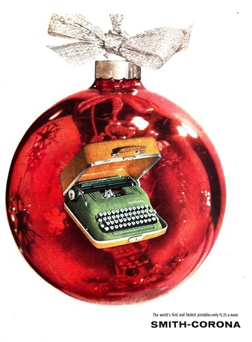 1956 christmas typewriter - 1956,