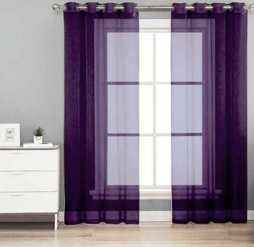 Sheer window curtain panels - sheer,