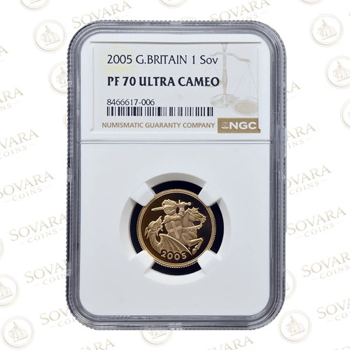 2005 gold proof - gold, sovereign