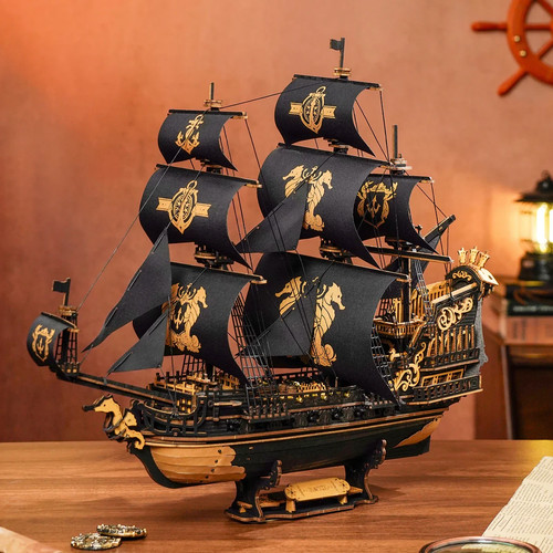 Wooden puzzle rokr - 3d, ship