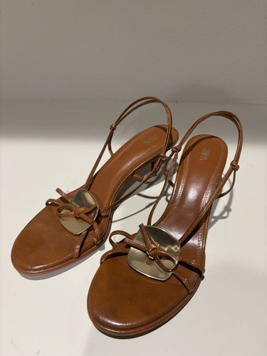 Zara brown slingback - brown,