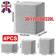 4x Clothes Storage Bags With