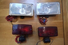 Vintage Car Spotlights And Rear Fog Lights From Ring- Please Read Description