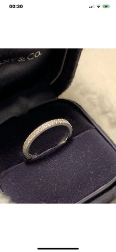 Tiffany full platinum diamond - platinum,