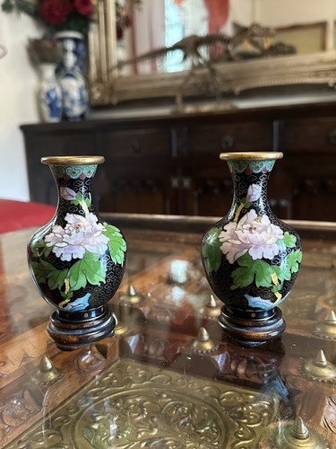 Pair chinese cloisonne - pair, of