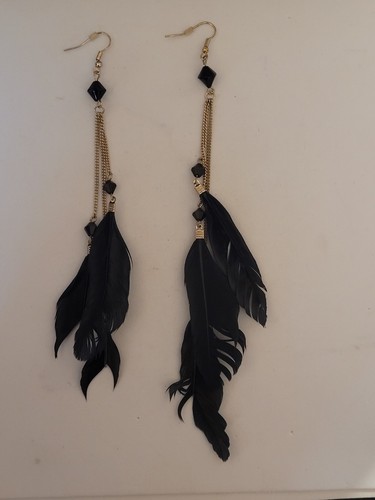 Long dangle chain - and, black