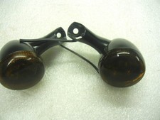 HARLEY DAVIDSON EVO SPORTSTER INDICATORS PAIR OFF BLACK SMOKED OEM BLINKERS REAR