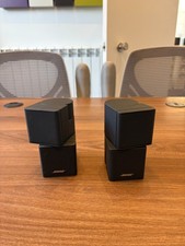 2 X Bose Double Cube Lifestyle Acoustimass Speakers Compact - Black
