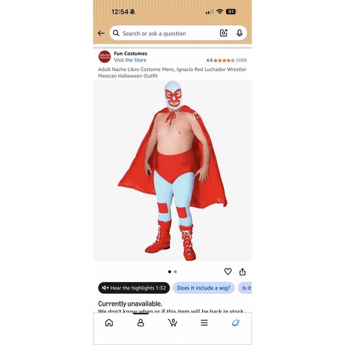 Nacho libre adult mens - libre,