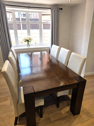 Large solid wood dining - wood,