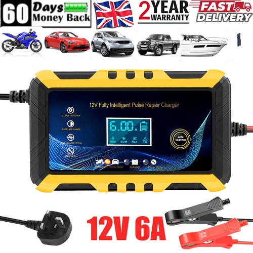 12v car battery charger - 6a,