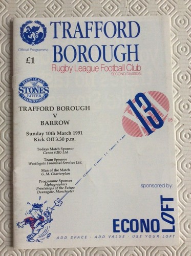 Trafford borough barrow - trafford, v