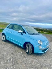 Fiat 500 1.2 Lounge 3dr - 2012 (62 Plate) Hatchback - Pale Blue /CarPlay/ Petrol