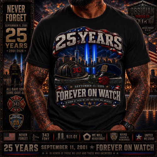 25th anniversary shirt - 9/11,