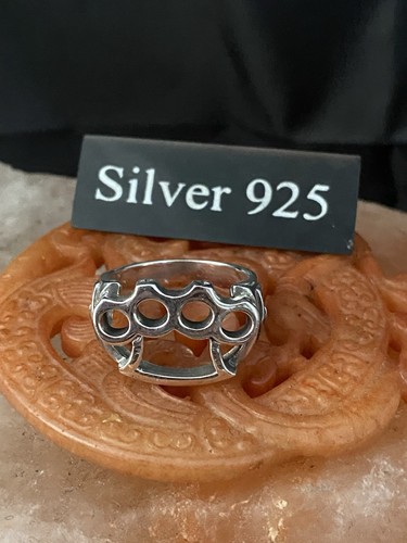 Solid silver knuckle duster - solid,