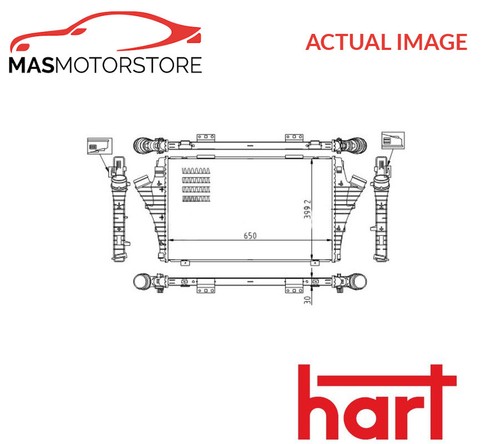 Intercooler radiator hart 612 - intercooler,