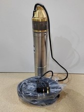 4" Borehole Submersible Pump 1500W 140m Head Deep Well Clean Water Steel Best On