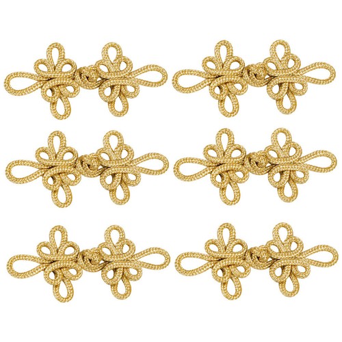 6pairs golden chinese knot - 6pairs,