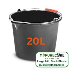 Large Bucket Plastic Black