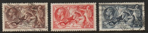 1934 kgv engraved seahorses - re-engraved,