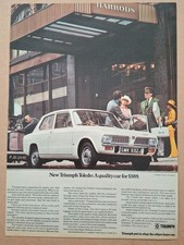Triumph Toledo Original UK Press Advert 1970