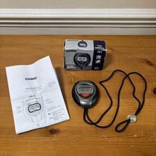 CASIO HS-6 Digital Sports Stopwatch Stop Watch Timer - Boxed Tested VGC