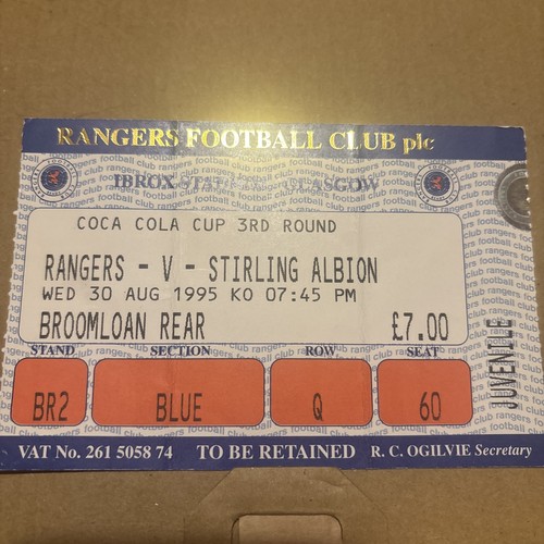 Rangers stirling albion - rangers, v