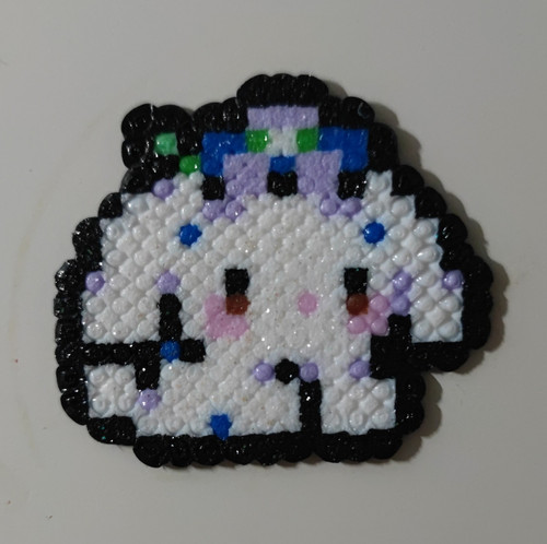 Handmade fused bead pixel art - fused,