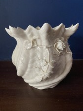Belleek Vintage Vase 5th Green