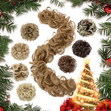 Long Scrunchie Updo Curly