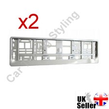 2x Number Plate Surrounds